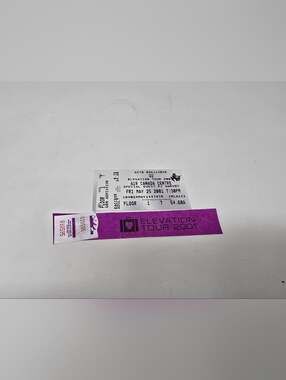 U2 Concert Stub Vintage Y2K Toronto Ticket Elevation Tour 2001 ACC FLOOR ROW 1!!